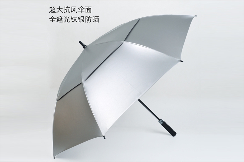 鈦銀雙層透風(fēng)高爾夫傘 yk-GEFS395